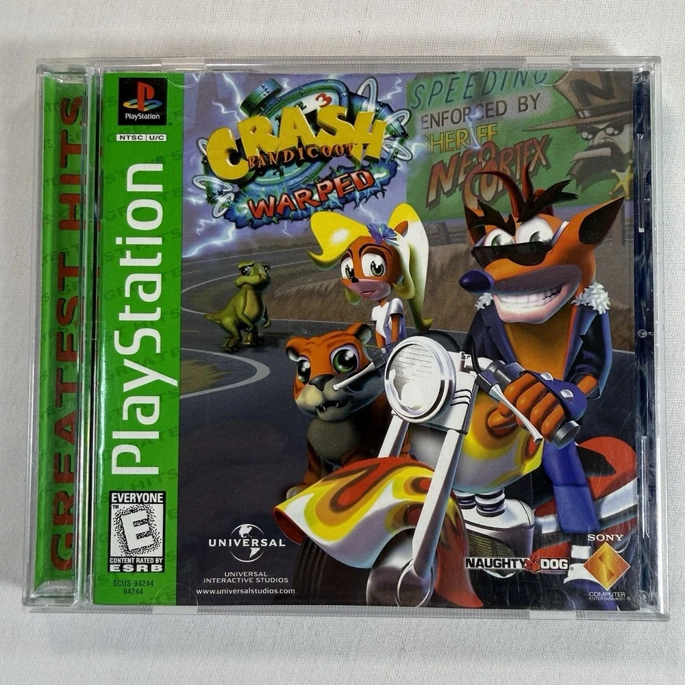 Crash Bandicoot Warped Sony PlayStation 1 Greatest Hits CIB PS1 SCUS-94244
